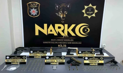 Kilis’te uyuşturucu ve silah operasyonu: 1 tutuklama