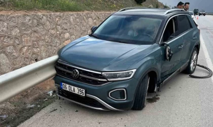 Kırıkkale’de motosiklet otomobille çarpıştı: 1 yaralı