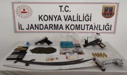 Konya’da jandarmadan uyuşturucu operasyonu