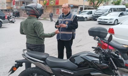 Manisa’da 33 motosiklet trafikten men edildi