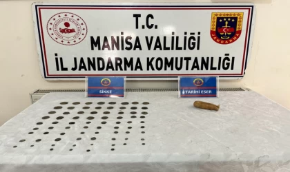 Manisa’da 76 sikke ele geçirildi