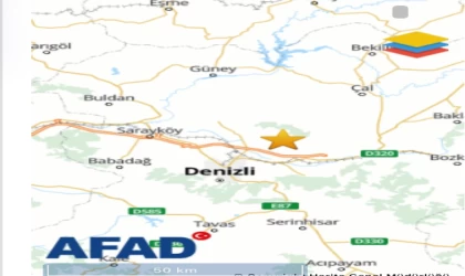 Pamukkale’de 3.9 büyüklüğünde deprem meydana geldi