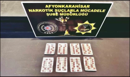 Polis 950 adet uyuşturucu hap ele geçirdi