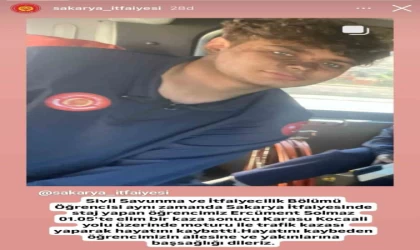 Stajyer itfaiyeci, kız arkadaşının yanına giderken kazada hayatını kaybetti