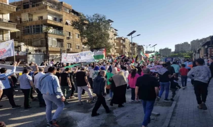Suriye’de Filistin’e destek gösterisi