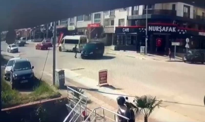 Sürücüsüz araç harekete geçti, facia böyle teğet geçti