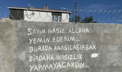 Tekirdağ’da hırsıza duvar yazılı tepki