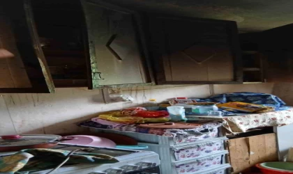 Açık unutulan tüp yangına neden oldu