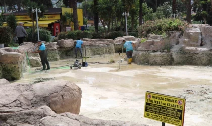Alanya’da süs havuzları yaz sezonuna hazırlanıyor