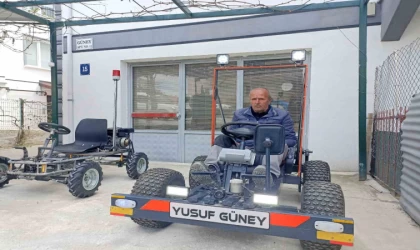 Ankaralı usta kendi imkanlarıyla go-kart yaptı, seri üretime geçti