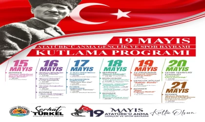 Atakum Belediyesi’nden 19 Mayıs programı