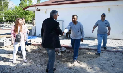 Başkan Topaloğlu ilçe genelindeki çalışmaları denetledi