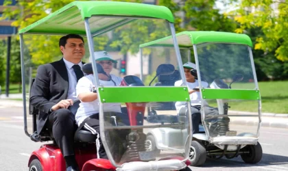 Başkan Yılmaz, çocuklarla trafik eğitimine katıldı