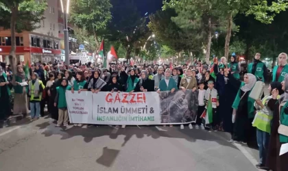 Batman’da binlerce kişi Gazze için yürüdü