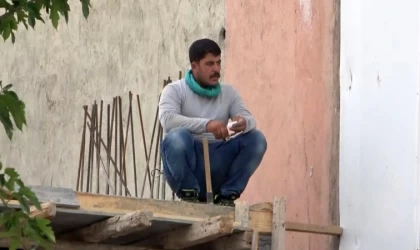 Batman’da inşaat işçileri 1 Mayıs kutlamalarını çalışarak izledi