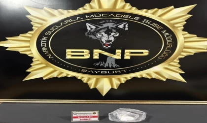 Bayburt’ta 16,96 gram kokainle yakalanan şüpheli tutuklandı