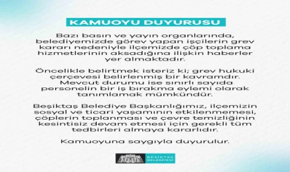 Beşiktaş Belediyesi’nden ‘çöp toplama’ açıklaması