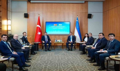 Cumhurbaşkanı Yardımcısı Yılmaz, Özbekistan Başbakan Yardımcısı Kuçkarov ile görüştü