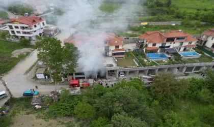 Devrek’te depo yangını