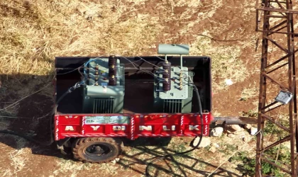 Dronla tespit edilen kaçak trafoyla 200 hanelik elektrik tüketildiği ortaya çıktı