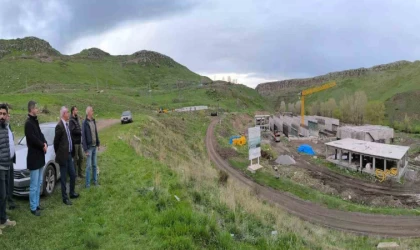 DSİ Kars Bölge Müdürü Kotan, Atıksı Arırtma Tesislerini inceledi