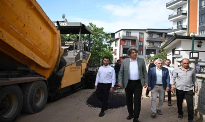 Ertuğrulgazi mahallesine 250 ton asfalt