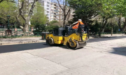 Eskişehir Adalar’da bisiklet yolu çalışmaları hız kesmeden sürüyor