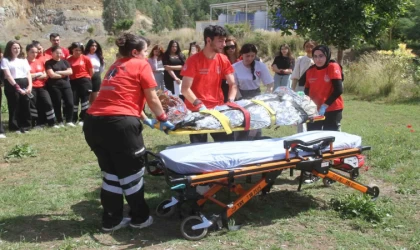 Fethiye’de gerçeğini aratmayan ’Acil Durum’ tatbikatı