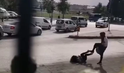 Gaziantep’te kadınların kavgası kamerada