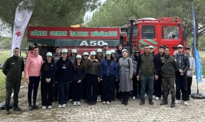 Gönen’de öğrencilere orman yangınlarına karşı farkındalık eğitimi verildi