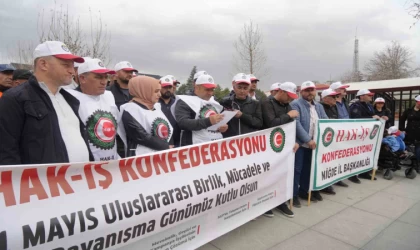HAK-İŞ Niğde’de 1 Mayıs’ı kutladı: ”Emeğin ve emekçinin yanındayız”