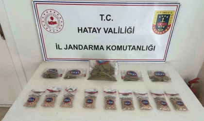 Hatay’da 450 gümrük kaçağı kuru sıkı tabanca ve uyuşturucu ele geçirildi