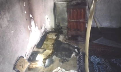 Hisarcık’ta çıkan yangında alzaymır hastası yaşlı kadın hayatını kaybetti