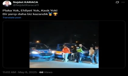 İl Jandarma Komutanı böyle paylaştı: ”Plaka yok, kask yok, ehliyet yok. Bir yarışı daha biz kazandık”