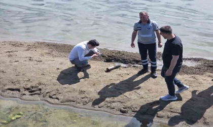İznik Gölü sahilinde ikinci top mermisi