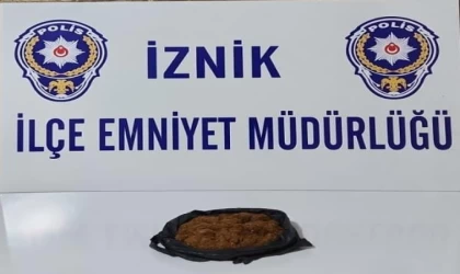 İznik’te polis ekiplerinin durdurduğu araçtan uyuşturucu çıktı