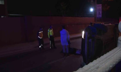 Kartal’da kontrolden çıkan araç yan yattı: 1 ölü