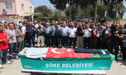 Kazada hayatını kaybeden belediye işçisi toprağa verildi