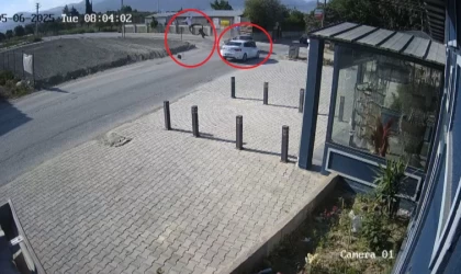 Kazada metrelerce havaya uçtular