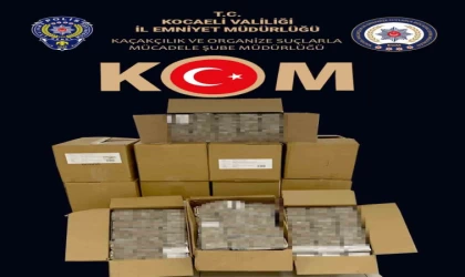 Kocaeli’de 150 bin adet doldurulmuş makaron ele geçirildi