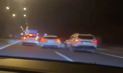 Makas atarak trafiği tehlikeye düşürdü: 9 bin lira ceza yedi