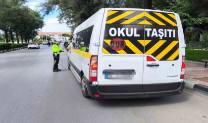 Manisa’da okul çevreleri ve servis araçlarına yönelik denetim