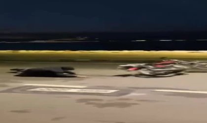 Motosiklet şovu kötü bitti