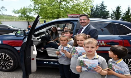 Mudanya Kaymakamı Terzi’den Hasköylü miniklere trafik bilinci