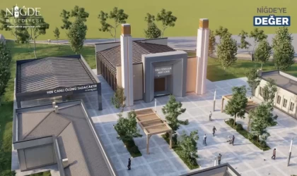 Niğde Belediyesi’nden Hıdırlık Mezarlığı’na yeni taziye evi projesi