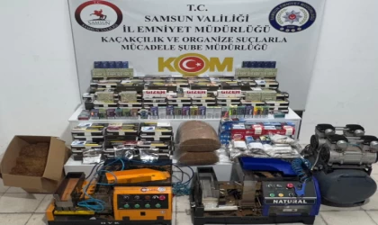 Samsun’da kaçak tütün mamulleri operasyonu