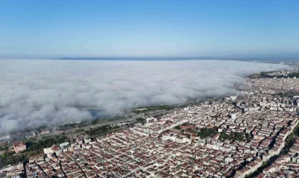 Samsun’da sis denizi: Karadeniz görünmez oldu