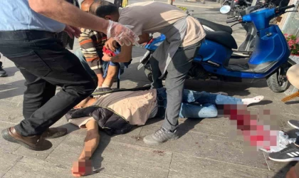 Serik’te bıçaklı kavgada 1 kişi yaralandı