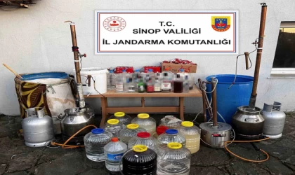 Sinop’ta kaçak alkol operasyonu: 3 gözaltı