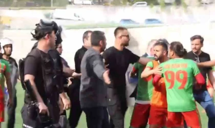 Şırnak’ta koruma polisi, atılan golden sonra çıkan olaylarda futbolcuyu darp etti